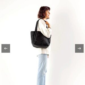 rare baggu mini puffy tote